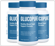 GlucoPure Blood Sugar supports healthy blood sugar A1C levels, organic ingredients proven by clinical research, lowers high blood glucose safe, effective, works