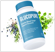 GlucoPure Blood Sugar supports healthy blood sugar A1C levels, organic ingredients proven by clinical research, lowers high blood glucose safe, effective, works