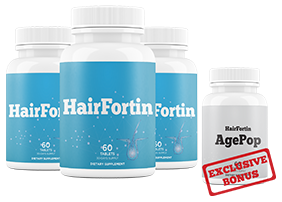 HairFortin Hairloss Hair Growth Supplement provides vital nutrients to hair follicles, helps fight hairloss & hair falling out, restores dry, damaged strands