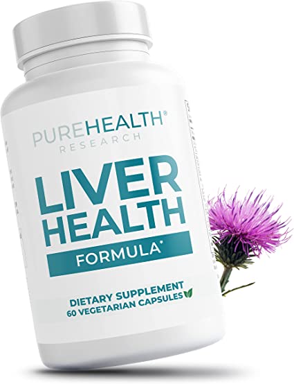 Liver Health Formula All-Natural Supplement helps Detox & Cleanse Fatty Liver, promotes stable blood sugar levels, supports weight loss, improves energy levels