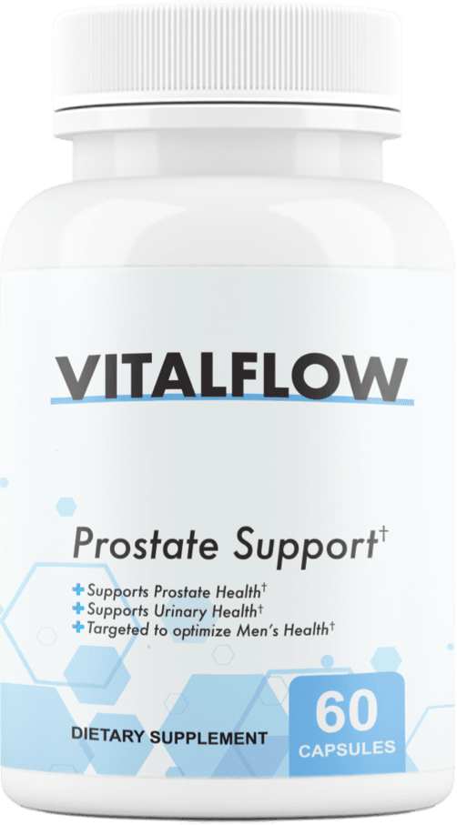 VitalFlow All-Natural Prostate lowers prostate swelling, inflammation, enlargement, Urgency, Frequency, Nocturia, improves Bladder functioning & urinary flow