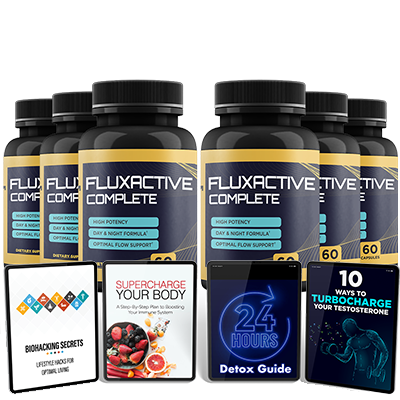 FluxActive All-Natural Prostate lowers prostate swelling, inflammation, enlargement, Insulin Resistance, Urgency, Frequency, Nocturia, improves urinary flow