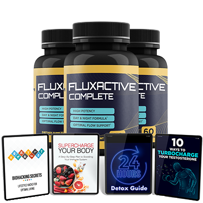 FluxActive All-Natural Prostate lowers prostate swelling, inflammation, enlargement, Insulin Resistance, Urgency, Frequency, Nocturia, improves urinary flow