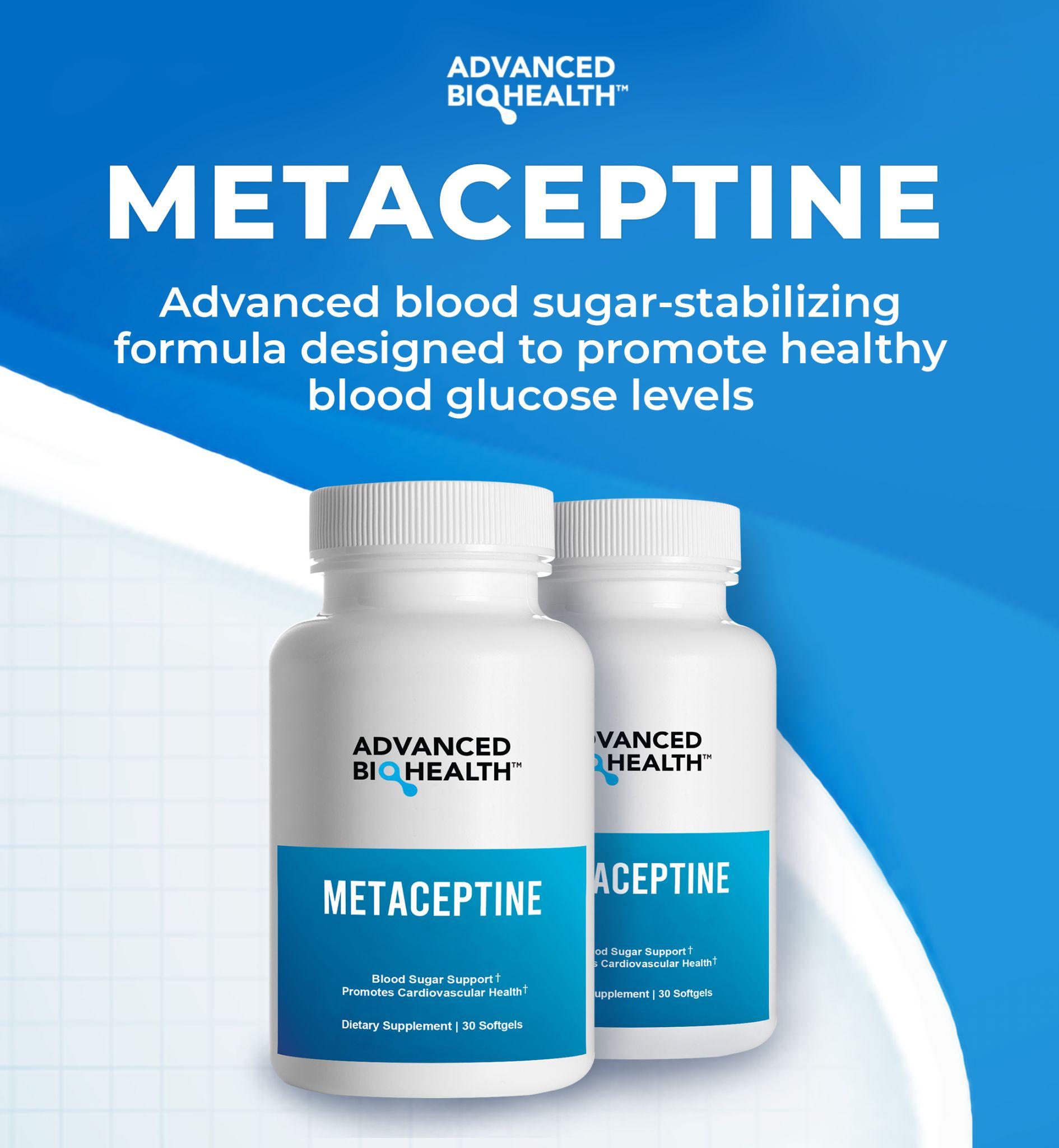 Metaceptine promotes healthy blood sugar A1C levels organic ingredients clinically proven by research lowers high blood glucose, safe, works effective