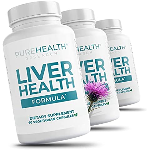 Liver Health Formula All-Natural Supplement helps Detox & Cleanse Fatty Liver, promotes stable blood sugar levels, supports weight loss, improves energy levels