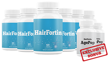 HairFortin Hairloss Hair Growth Supplement provides vital nutrients to hair follicles, helps fight hairloss & hair falling out, restores dry, damaged strands